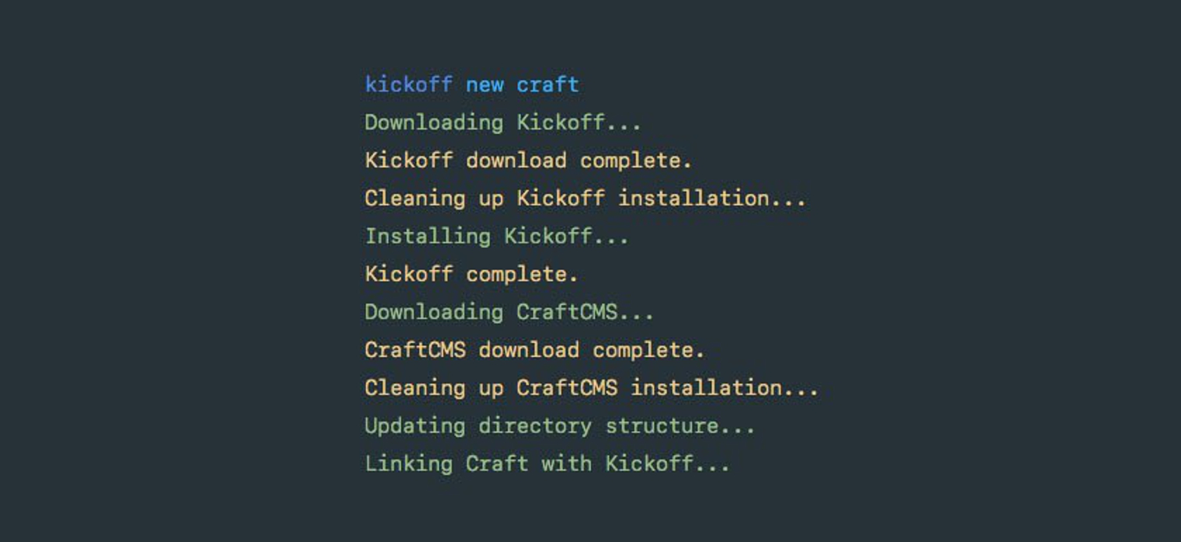 Club Craft CMS Installer Preview