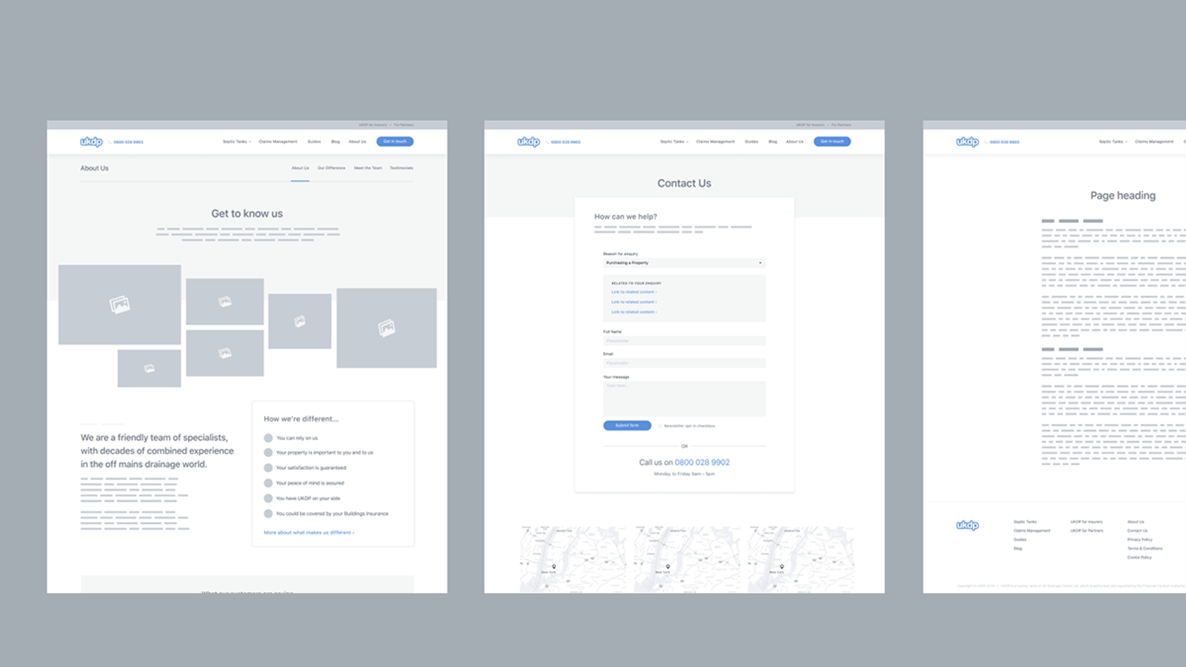 Club mid fidelity wireframe example