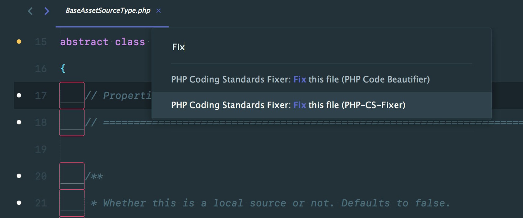 Club sublime text php cs fixer