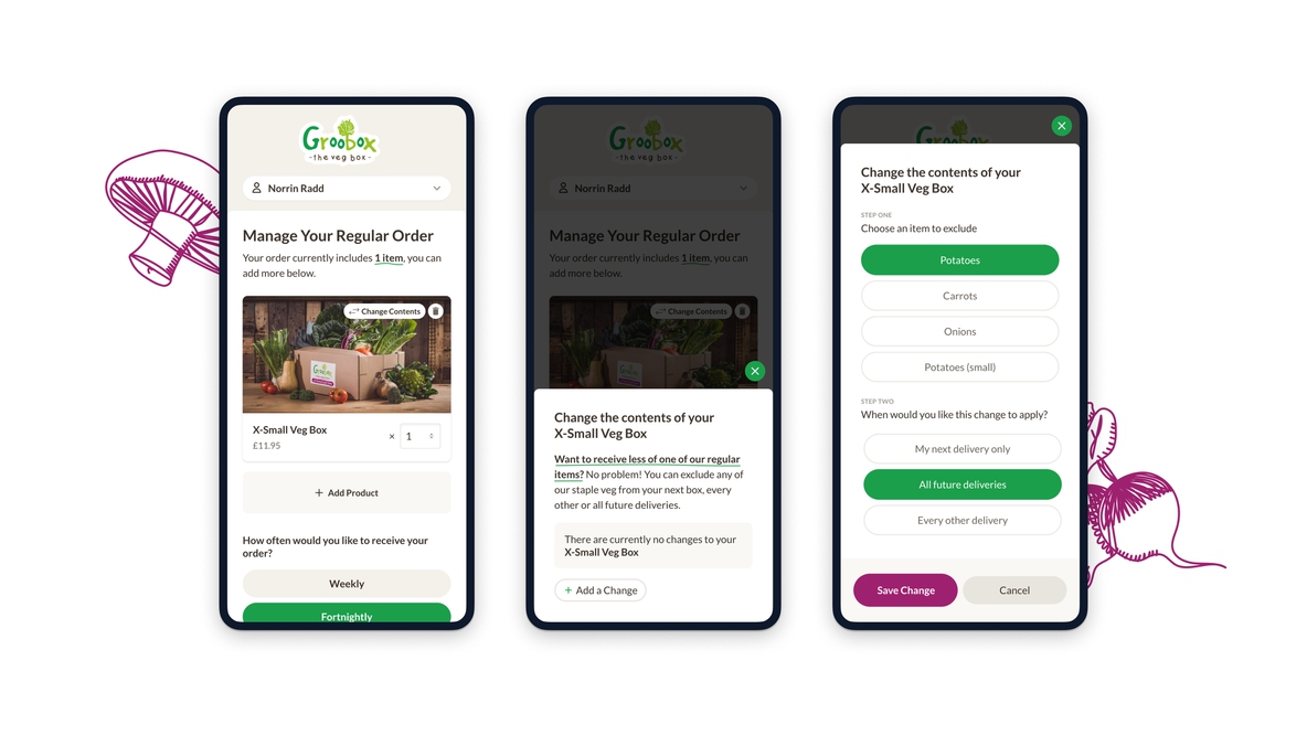 Groobarbs customer area order mobile