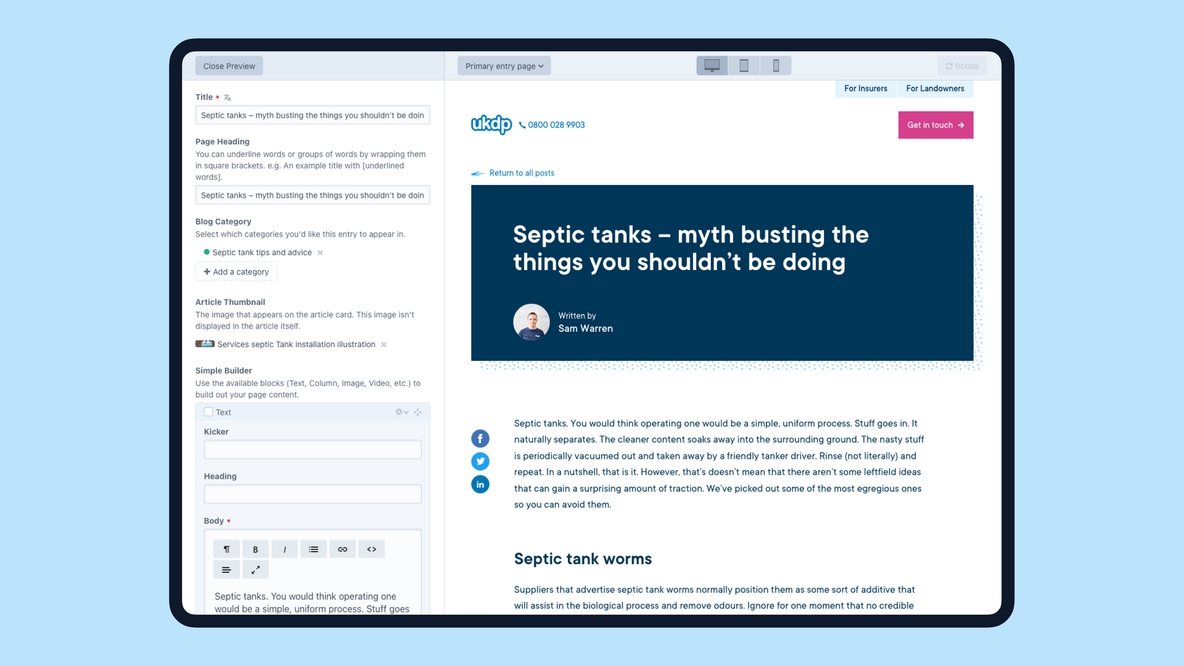 Ukdp craftcms live preview